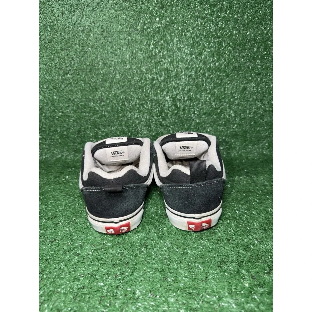 Vans Knu School Women Size 6.5 Black White Casual Skate Shoe Chunky Logo Sneaker - Picture 7 of 9